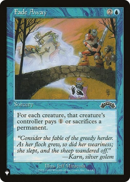 Fade Away, The List Reprints 34/143
