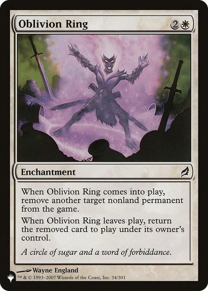 Oblivion Ring, The List Reprints 34/301