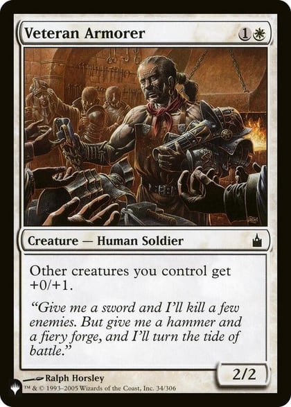 Veteran Armorer, The List Reprints 34/306