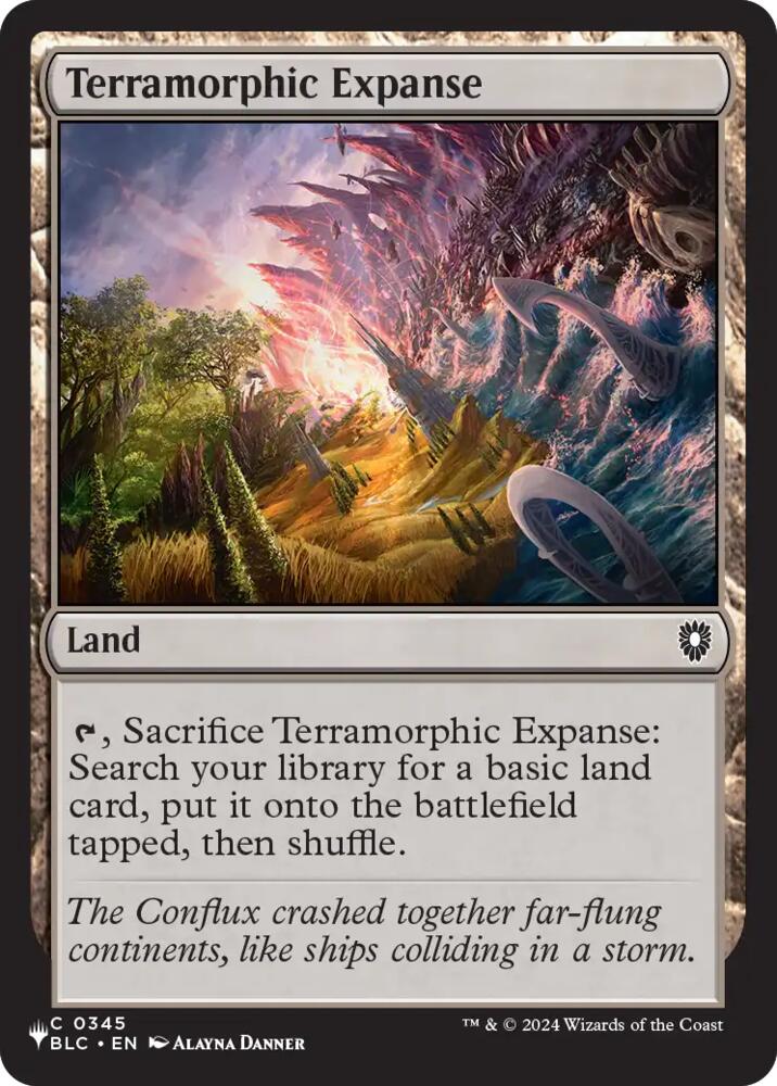 Terramorphic Expanse (BLC), The List Reprints 345