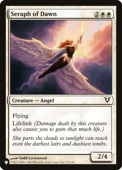 Seraph of Dawn, The List Reprints 35/244