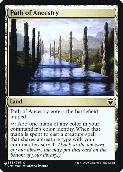 Path of Ancestry (CMR), The List Reprints 353