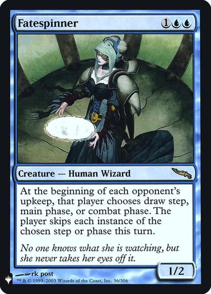 Fatespinner, The List Reprints 36