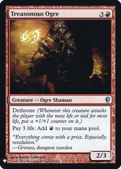 Treasonous Ogre, The List Reprints 36