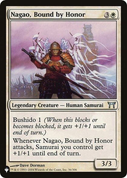 Nagao, Bound by Honor, The List Reprints 36/306