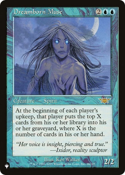 Dreamborn Muse, The List Reprints 36/145