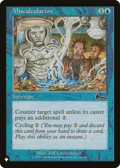 Miscalculation, The List Reprints 36/143