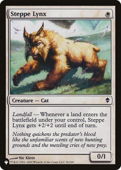 Steppe Lynx, The List Reprints 36/249
