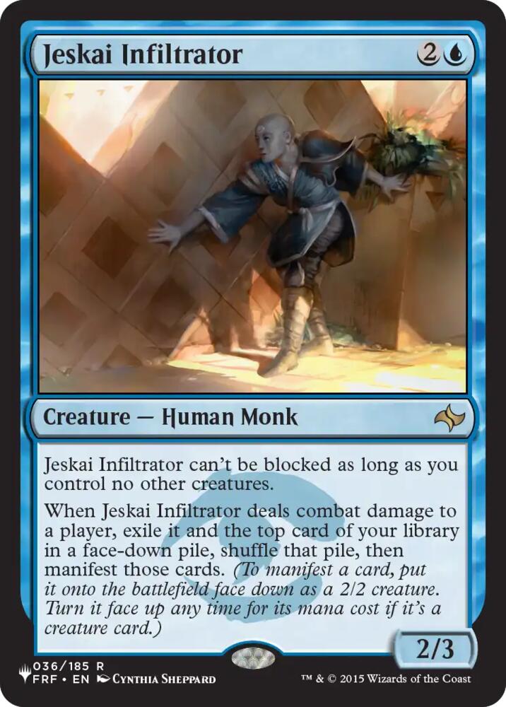 Jeskai Infiltrator, The List Reprints 36