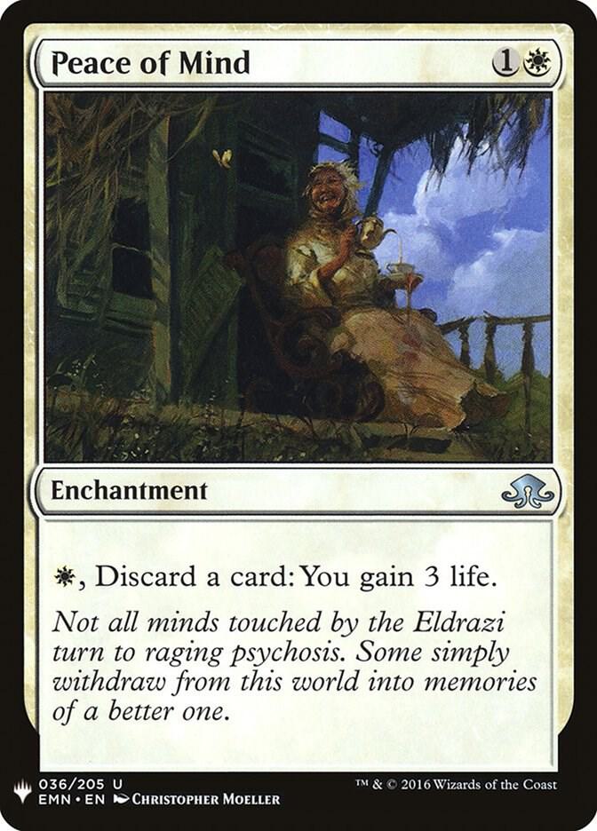 Peace of Mind, The List Reprints 36