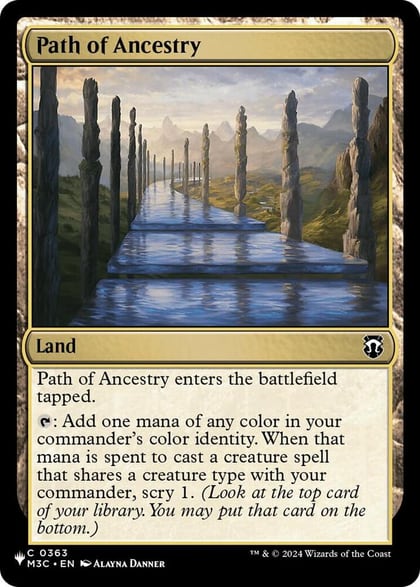 Path of Ancestry (M3C), The List Reprints 363