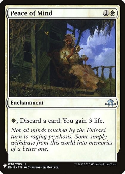 Peace of Mind, The List Reprints 36