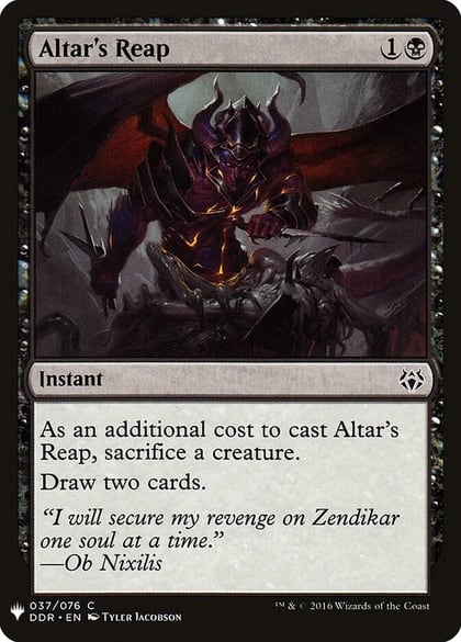 Altar's Reap, The List Reprints 37