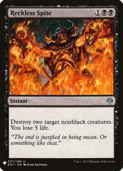 Reckless Spite, The List Reprints 37