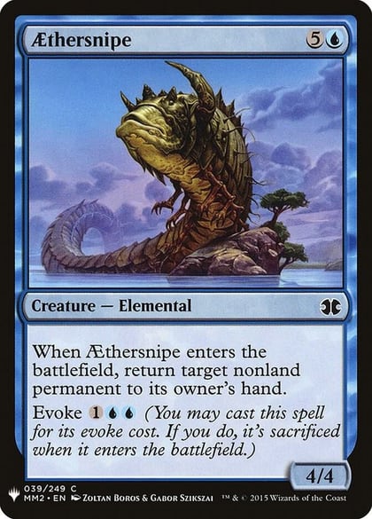 Aethersnipe, The List Reprints 39