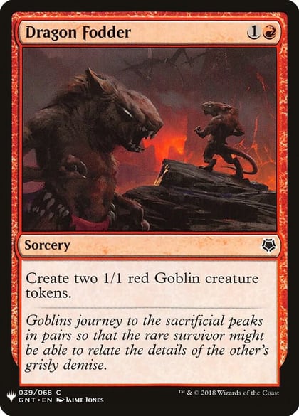 Dragon Fodder (GNT), The List Reprints 39