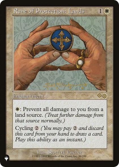 Rune of Protection: Lands, The List Reprints 39/350