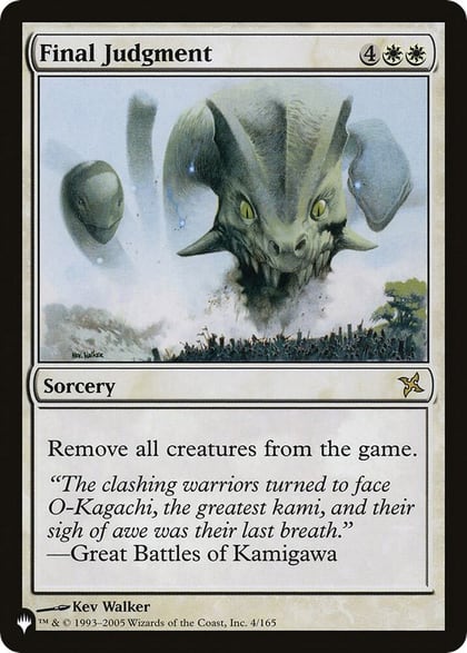 Final Judgment, The List Reprints 4/165