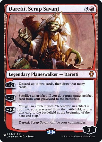 Daretti, Scrap Savant (CM2), The List Reprints 4