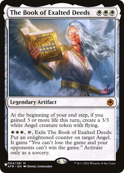 The Book of Exalted Deeds, The List Reprints 4