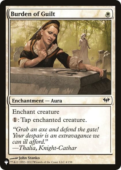 Burden of Guilt, The List Reprints 4/158