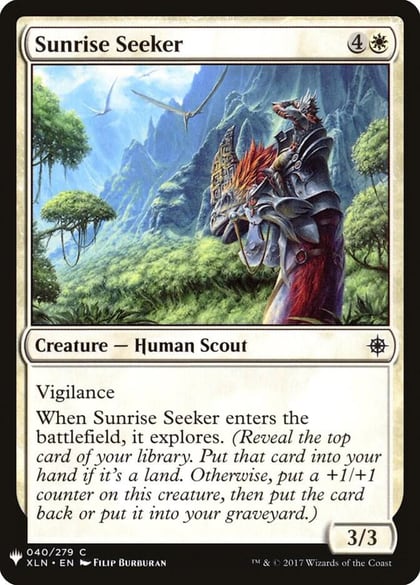Sunrise Seeker, The List Reprints 40