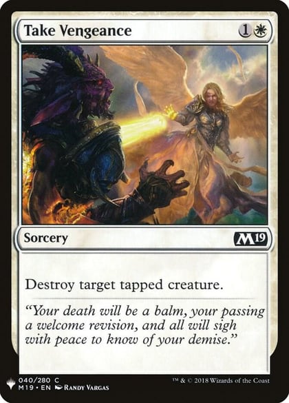 Take Vengeance, The List Reprints 40