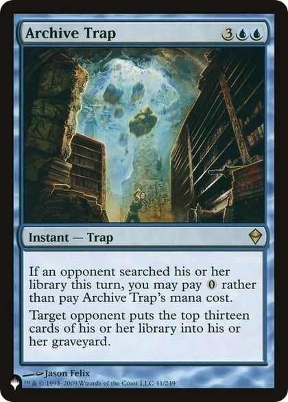Archive Trap, The List Reprints 41/249