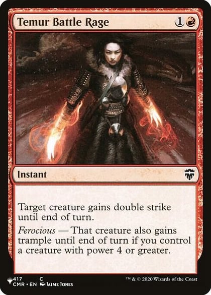 Temur Battle Rage (CMR), The List Reprints 417