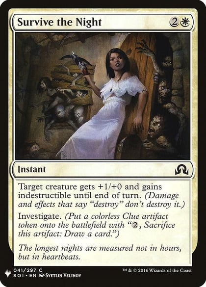 Survive the Night, The List Reprints 41