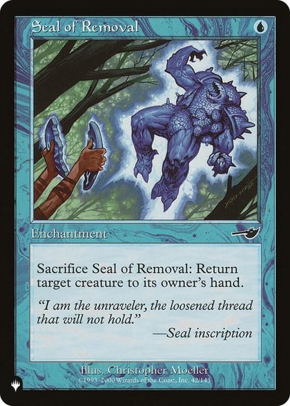 Seal of Removal, The List Reprints 42/143