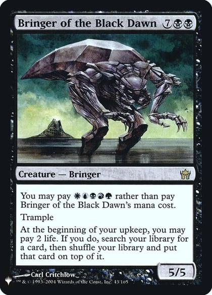 Bringer of the Black Dawn, The List Reprints 43