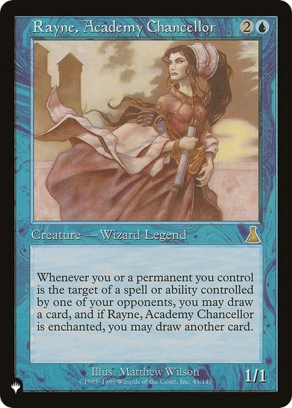 Rayne, Academy Chancellor, The List Reprints 43/143