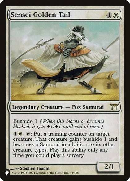 Sensei Golden-Tail, The List Reprints 44/306