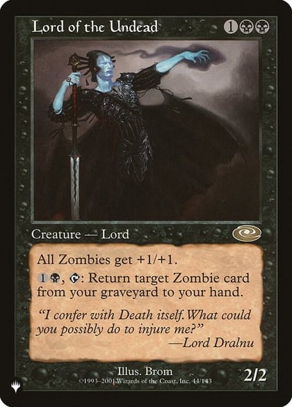 Lord of the Undead, The List Reprints 44/143