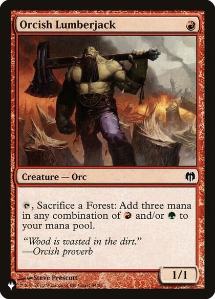 Orcish Lumberjack, The List Reprints 44/81