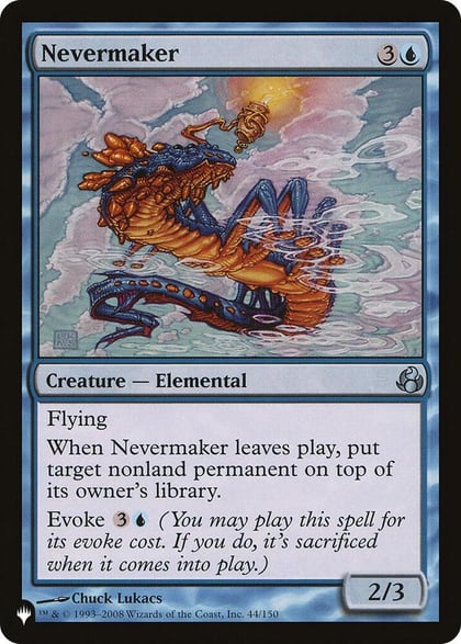 Nevermaker, The List Reprints 44/150