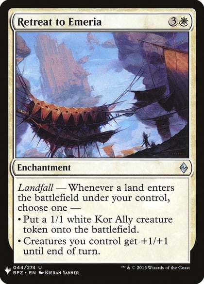Retreat to Emeria, The List Reprints 44