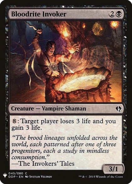 Bloodrite Invoker, The List Reprints 45
