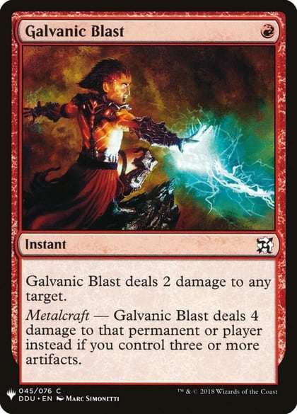Galvanic Blast, The List Reprints 45
