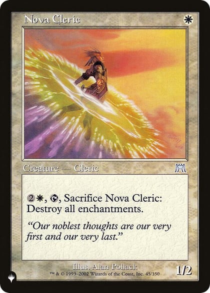 Nova Cleric, The List Reprints 45/350