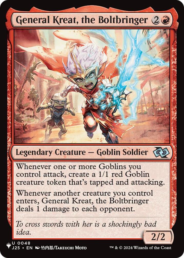 General Kreat, the Boltbringer (Anime), The List Reprints 48