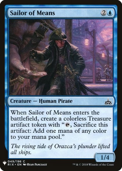 Sailor of Means, The List Reprints 49