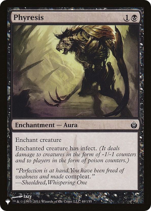 Phyresis, The List Reprints 49/155