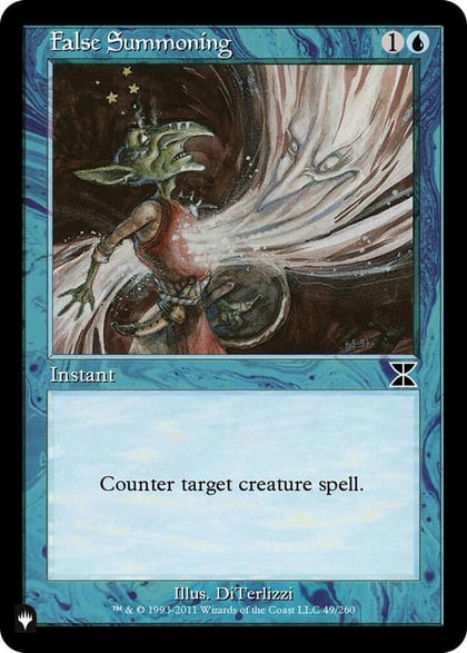 False Summoning, The List Reprints 49/260
