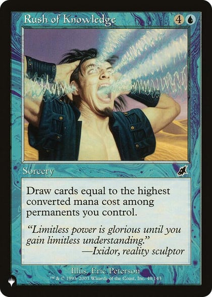 Rush of Knowledge, The List Reprints 49/143