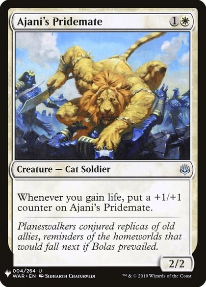 Ajani's Pridemate, The List Reprints 4