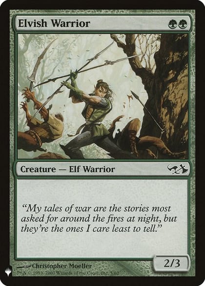 Elvish Warrior, The List Reprints 5
