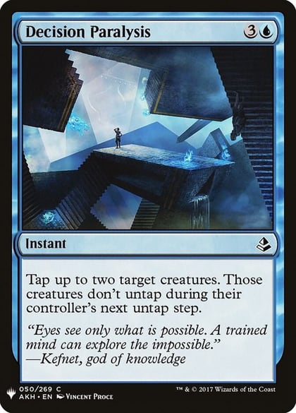 Decision Paralysis, The List Reprints 50