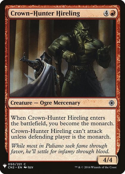 Crown-Hunter Hireling, The List Reprints 50